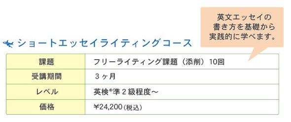 ショートエッセイライティングコース