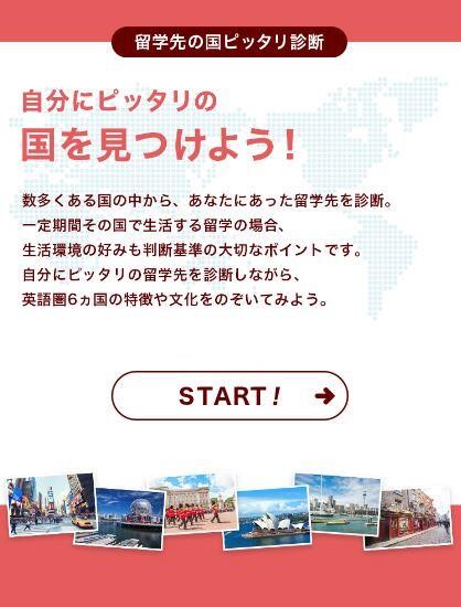  自分にぴったりな国に留学しよう！