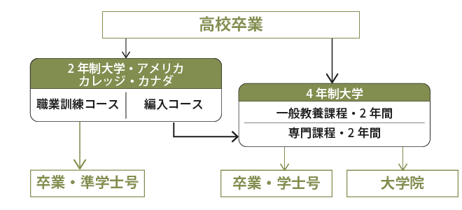 アメリカ・カナダ大学への進学ルート