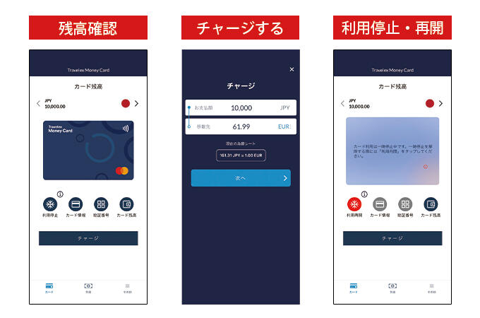 トラベレックスマネーアプリでできること