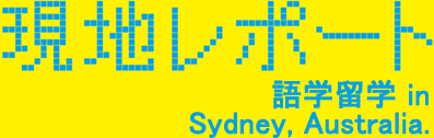 現地レポート 語学留学in sydney,Australia. 留学生の生活から