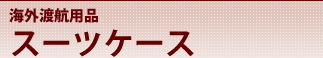 海外渡航用品　スーツケース