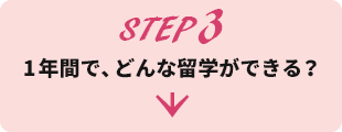 STEP 3 1年間で、どんな留学ができる？