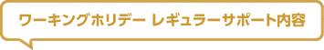 ワーキングホリデーレギュラーサポート内容