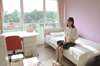 学校敷地内の生徒寮